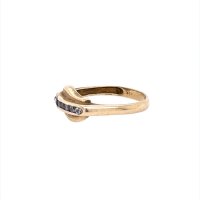 Златен дамски пръстен 2,94гр. размер:55 14кр. проба:585 модел:21046-2, снимка 2 - Пръстени - 43402376
