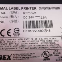 GoDEX RT730iW  етикетен принтер  баркод голям 4", снимка 9 - Друго търговско оборудване - 37138361