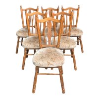 Дървени трапезни столове 6бр.комплект, снимка 1 - Столове - 43300902