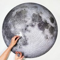 Кръгъл пъзел Луна - 1000 части + схема за редене , пъзел Луната Moon, снимка 2 - Пъзели - 35062695