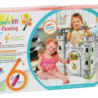 Голям детски замък за оцветяване и сглобяване, снимка 1 - Рисуване и оцветяване - 43286272