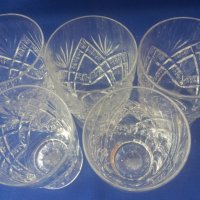 Кристални чаши за безлкохолно, гравюра, 5 бр , снимка 3 - Чаши - 40379842