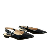 Черни дамски обувки с отворена пета , снимка 4 - Дамски елегантни обувки - 44881739