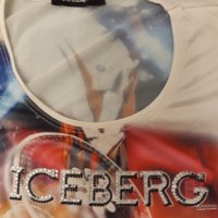 Маркова блуза ICEBERG без ръкав, сюрпризен принт-експресия, безкрайно фина, прохладна дишаща материя, снимка 4 - Тениски - 37258266