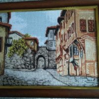 "Старият град"-комплект от 2 броя гоблени, снимка 1 - Картини - 28881276