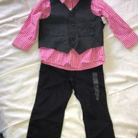 Детски костюм - риза , елек и панталон, снимка 1 - Комплекти за бебе - 28799591
