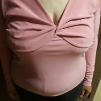 Дамска блуза с дълъг ръкав, розова., снимка 1 - Блузи с дълъг ръкав и пуловери - 38467493