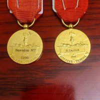 Френски медали-Сребърни със позлата, снимка 2 - Други ценни предмети - 40074515