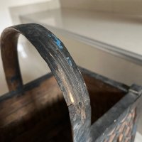 Стара кошница ръчно изработена антика, снимка 5 - Антикварни и старинни предмети - 43047021