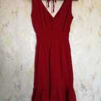 Дамска къса рокля в червен цвят р-р S, снимка 9 - Рокли - 43062014
