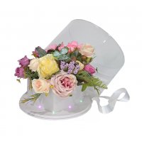 Светеща LED Кутия за декорация Shine Heart Бяла, снимка 2 - Романтични подаръци - 39873050