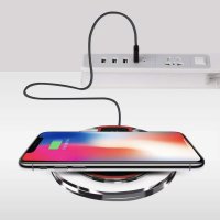 Wireless Charging Pad Fantasy Qi Ultra-Slim 5W, iPhone X/Max/XS/XR/8/8+ Samsung S10/S10+S9/S9+S8/S8+, снимка 2 - Безжични зарядни - 43399532