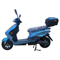Електрически скутер My Force светло син цвят с регистрация с куфар, снимка 3 - Мотоциклети и мототехника - 37027503