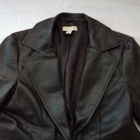 Topshop дамско кожено яке - блейзър в черен цвят р-р S (EU 36), снимка 9 - Якета - 43493473