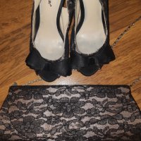 Обувки на ток и клъч чанта , снимка 2 - Дамски елегантни обувки - 32698441
