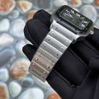 Мъжки часовник Cartier Santos de Cartier с автоматичен механизъм, снимка 3 - Мъжки - 43515573