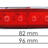 Диодни LED ЛЕД ЧЕРВЕНИ габарити лед светлини 12V и 24V "рибки", снимка 4 - Аксесоари и консумативи - 35347251