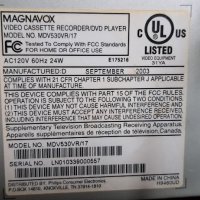Magnavox DVD-VHS, снимка 9 - Плейъри, домашно кино, прожектори - 40619031