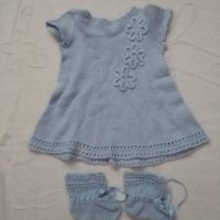 Лот kомплекти за бебе ръчно плетиво от 0 до 6 месеца, снимка 5 - Комплекти за бебе - 42933625