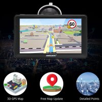 Навигация AWESAFE 7 инча 3D карта GPS Navitel Карта за камиони Безплатни актуализации Bluetooth AVIN, снимка 7 - Аксесоари и консумативи - 40177346