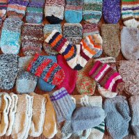 Терлици, гети родопски ръчно изработели плетени вълнени чорапи нови, снимка 1 - Други - 42952360