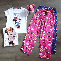 Дамска пижама с Мини Маус в розов и син цвят, снимка 2 - Пижами - 44879176