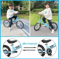 Нов Мултифункционален Детски Велосипед с Педали 14 инча, снимка 6 - Велосипеди - 43322892