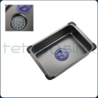 Мултифункционална дълбока кухненска мивка със смесител водопад|Tetra Sink|1NS30468TS, снимка 7 - Мивки - 43149386