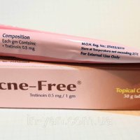 Третиноин 0,05% Acne Free 30 g, снимка 2 - Козметика за лице - 43789329