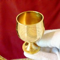 Английска бронзова чаша,шот 55 мл. , снимка 6 - Антикварни и старинни предмети - 33517343