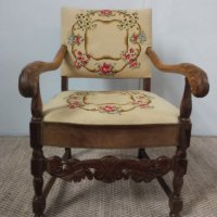 Старинно кресло трон, снимка 3 - Дивани и мека мебел - 40512324