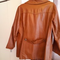 Дамско кожено яке, размер L, снимка 4 - Якета - 38220934