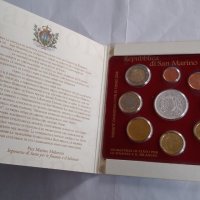 Сан Марино сетове колеционни редки монети UNC, снимка 2 - Нумизматика и бонистика - 33254422