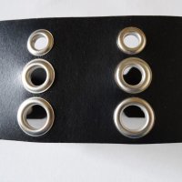 НОВ! Biker Leather Belt Made in Italy Дамски Колан Естествена Кожа Размер М (85см) , снимка 7 - Колани - 26882823