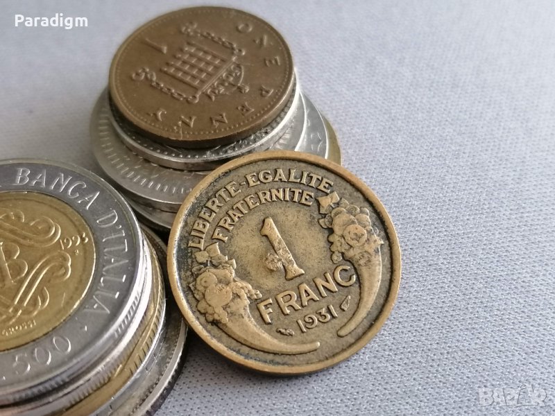 Монета - Франция - 1 франк | 1931г., снимка 1