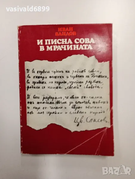 Иван Вандов - И писна сова в мрачината , снимка 1