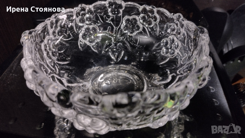 Кристален сет Walther Glas, Karmen. 
5 чаши за чай/кафе и купичка, снимка 1