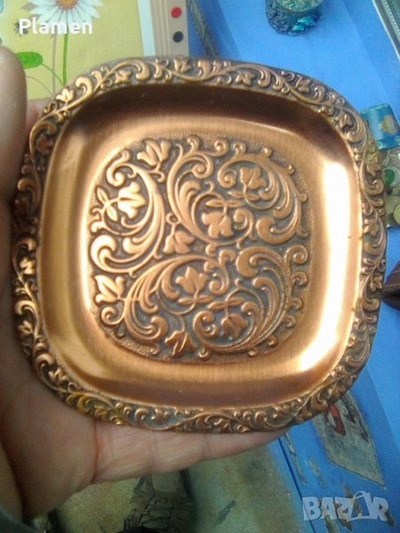 Месингова чинийка сувенир, снимка 1