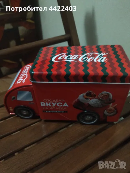 Метална кутияКамионче на Coca-Cola , снимка 1