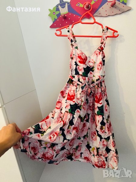 Детска рокля с цветя h&m, снимка 1