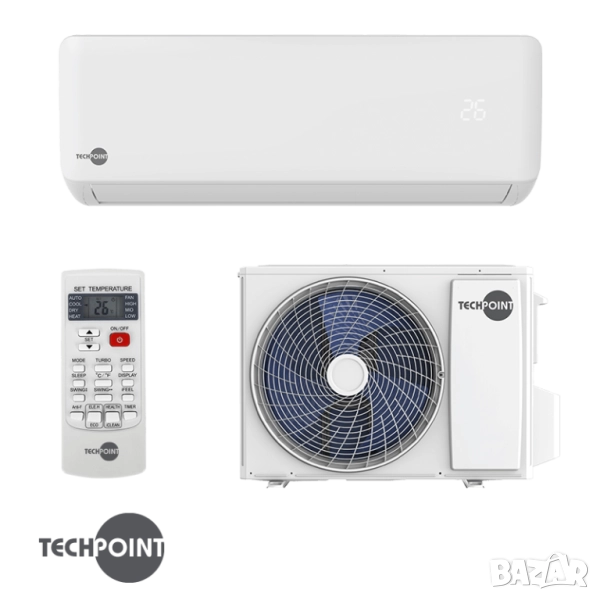 TechPoint MAXCOOL 24000 BTU (A++) – Инверторен климатик TCP H24, снимка 1
