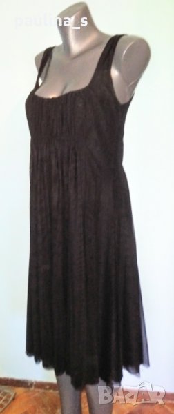 Изумителна Черна тюлена рокля / рокля за повод, снимка 1