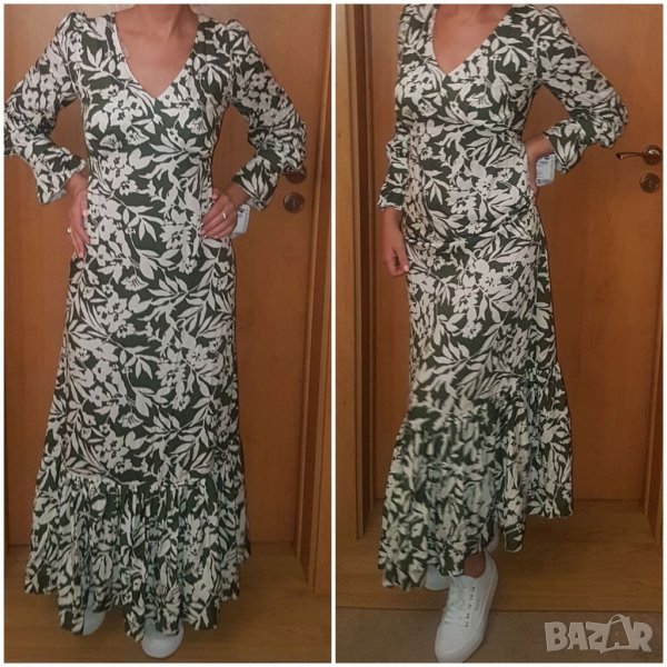 Лятна рокля памук, лен, снимка 1