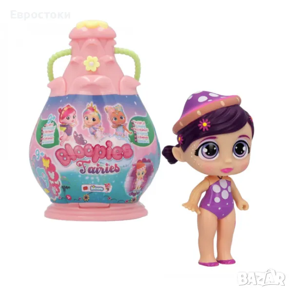 Кукла Bloopies Fairies, Surprise, кукла-фея с изненади, светеща кукла с магическа капсула и аксесоар, снимка 1