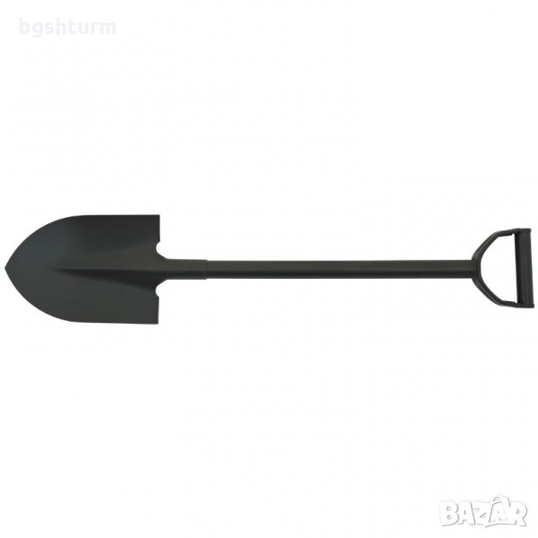 Лопата, "Тип I", OD зелено, D-дръжка, стомана, снимка 1