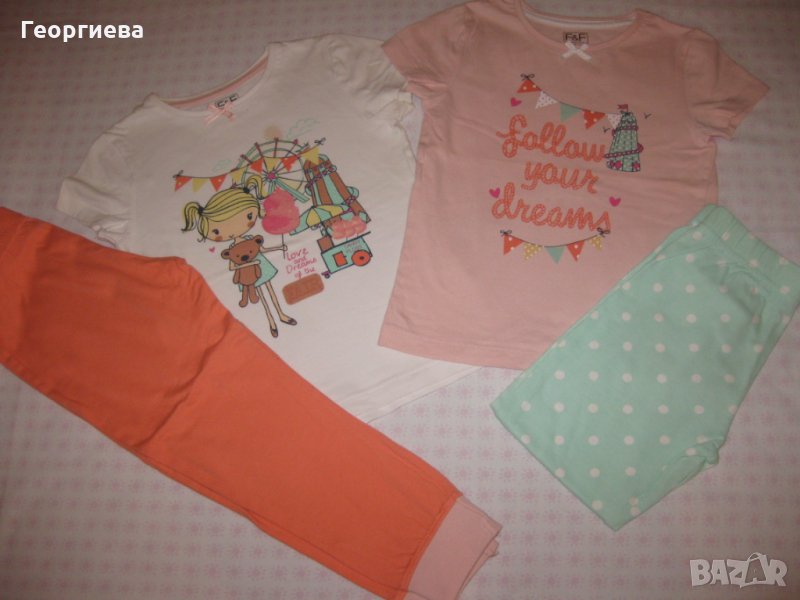 Сладки пижамки за 4-5 г. госпожица + подарък!, снимка 1