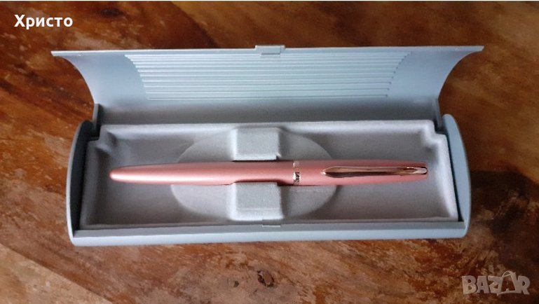 писалка Пеликан Peliкan розов металик в кутия, снимка 1