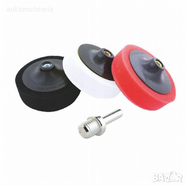 ГЪБИ ЗА ПОЛИРАНЕ 3БР.+ адаптор - 3069, снимка 1