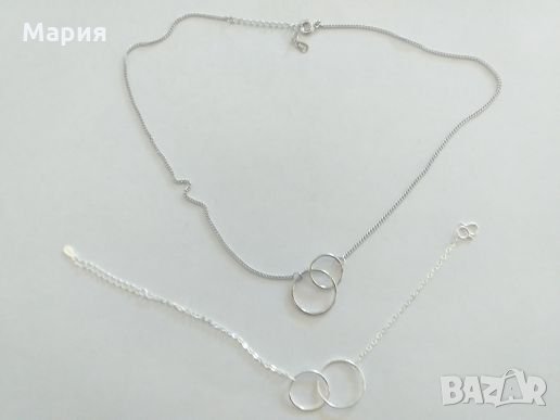 Нежен сребърен комплект, снимка 1
