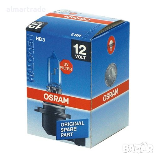 Автомобилна халогенна крушка за фар Osram Standard HB3, 12V, 60W 1 бр., снимка 1